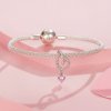 Charm de corazón inteligente estilo PANDORA - SCC2692
