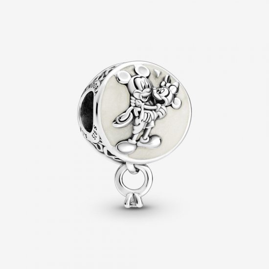 PANDORA Disney Mickey Mouse y Minnie Mouse Amor Eterno Charm - 799395C01 - Haga click en la imagen para cerrar