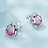 Pendientes de estilo Pandora con mariquitas - SCE1634