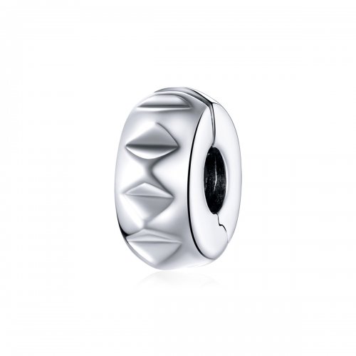 Clip de Remache de Plata Estilo Pandora - SCC1780