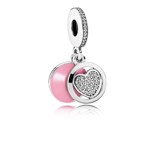 Charm colgante en plata de ley Corazón Devoto - PANDORA