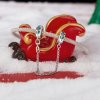 Cadena de seguridad con acebo navideño estilo PANDORA - SCC2918