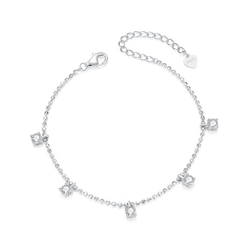 Pulsera fina con circonitas brillantes estilo PANDORA - BSB156