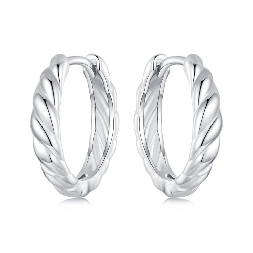 Pendientes metálicos con diseño de estilo PANDORA - BSE1024-M