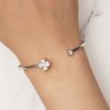 Pulsera abierta de trébol de cuatro hojas estilo Pandora - BSB134