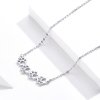Collar de plata estilo Pandora con lindo colgante de pata - SCN346