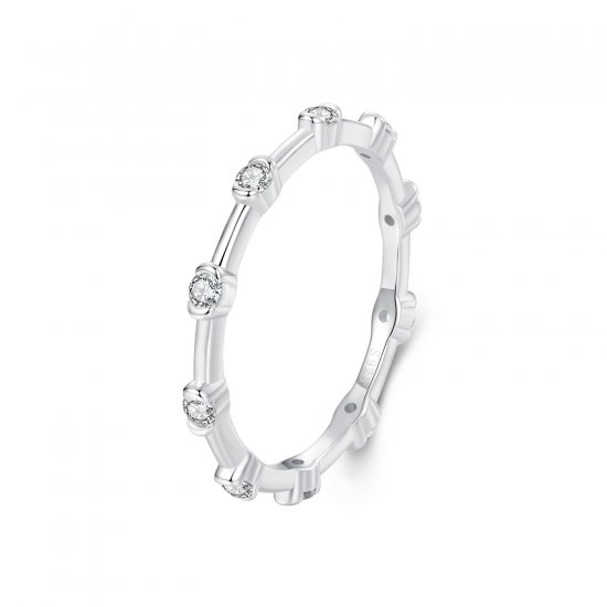 Anillo sencillo pequeño exquisito estilo PANDORA - BSR576 - Haga click en la imagen para cerrar