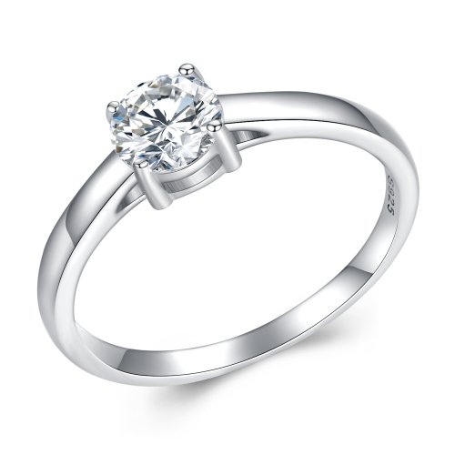Anillo brillante estilo Pandora con Moissanita (Un Certificado) - MSR005 Anillo brillante estilo Pandora con Moissanita (Un Certificado) - MSR005
