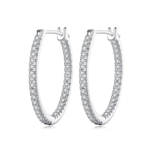 Pendientes brillantes estilo PANDORA - BSE1023-M