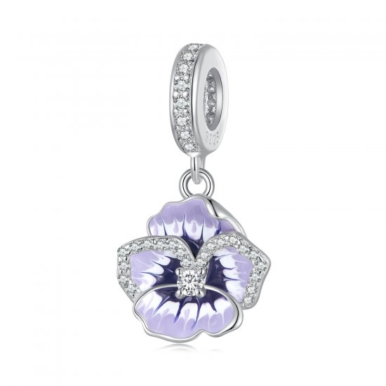 Pendiente de margarita estilo Pandora - SCC2583 - Haga click en la imagen para cerrar