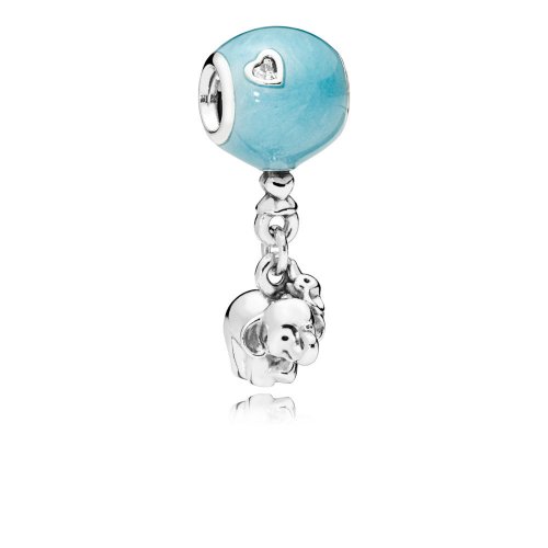Charm PANDORA en plata de ley Elefante y Globo azul - 797239EN169 Charm PANDORA en plata de ley Elefante y Globo azul - 797239EN169