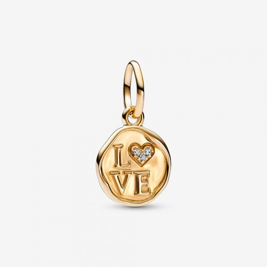 Charm Colgante Pandora Sello de Amor Brillante - 752605C01 - Haga click en la imagen para cerrar