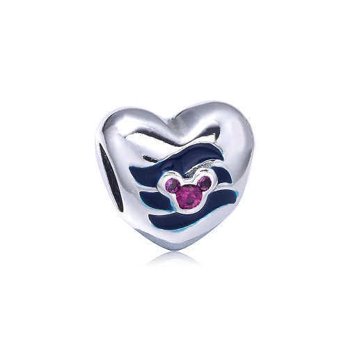 Charm en plata de ley Disny, Mickey Corazón PANDORA