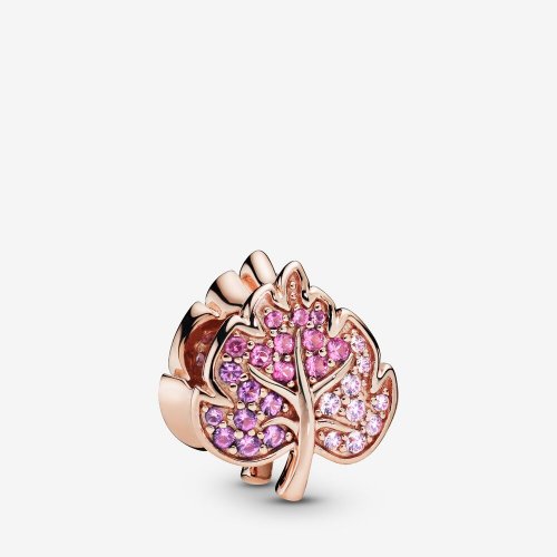 Charm PANDORA Hoja con pavé deslumbrante - 788322NPMMX