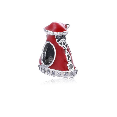 Charm en plata de ley Vestido de navidad PANDORA
