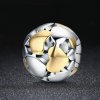 Charm Pandora Style bicolor de dos tonos "Mi corazón está brillante" - SCC537
