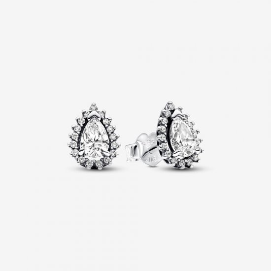 Pendientes Pandora de Botón Halo Brillante Corte Pera - 292834C01 - Haga click en la imagen para cerrar