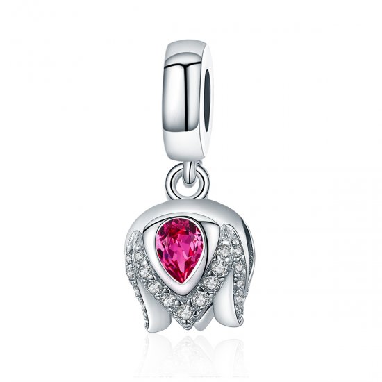 Estilo Pandora Plata Cuenta de Tulipán Colgante - SCC1027 - Haga click en la imagen para cerrar