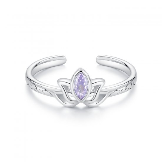 Anillo de loto estilo PANDORA - SCR1020-E - Haga click en la imagen para cerrar