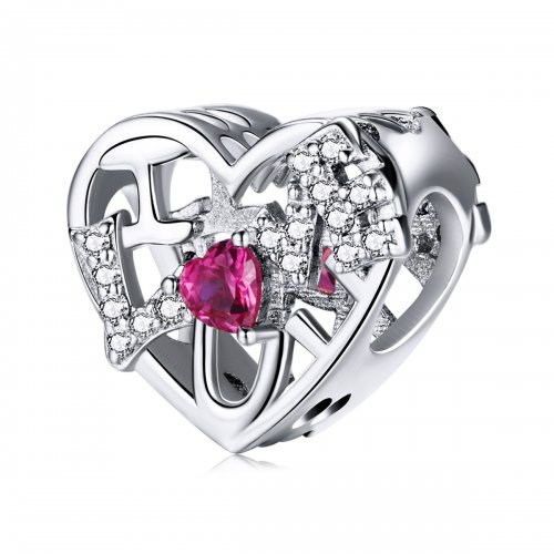 Charm Pandora Style Shine Love - BSC479