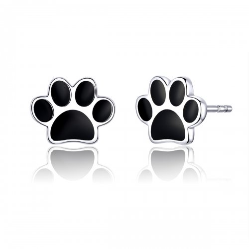 Aretes con garras encantadoras de plata estilo Pandora - SCE757