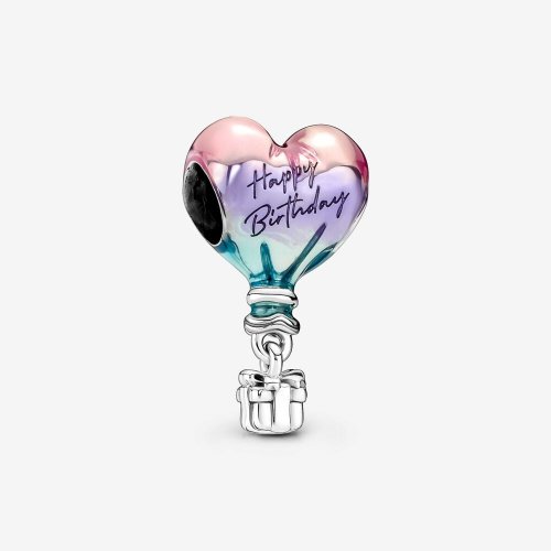 Charm de globo aerostático con feliz cumpleaños de Pandora - 791501C01