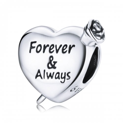 Charm de amor estilo Pandora en color rosa - BSC480