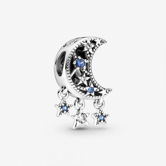 PANDORA Encanto de Estrella y Luna Creciente - 799643C01 - Haga click en la imagen para cerrar