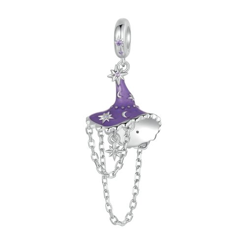 Sombrero de bruja que brilla en la oscuridad estilo PANDORA - SCC2894