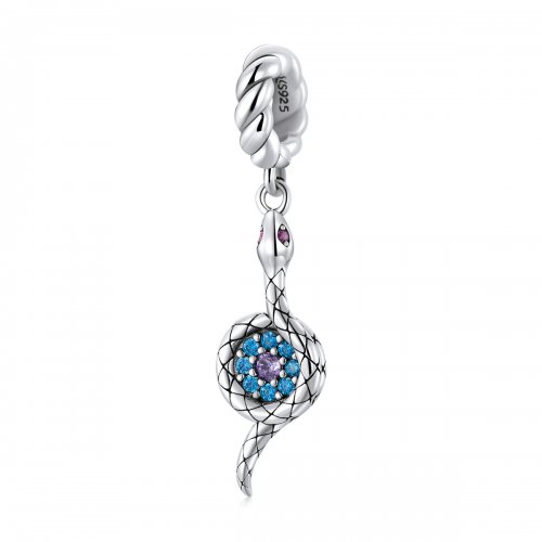 Pendiente colgante estilo Pandora con el Ojo del Demonio Serpiente - SCC2161