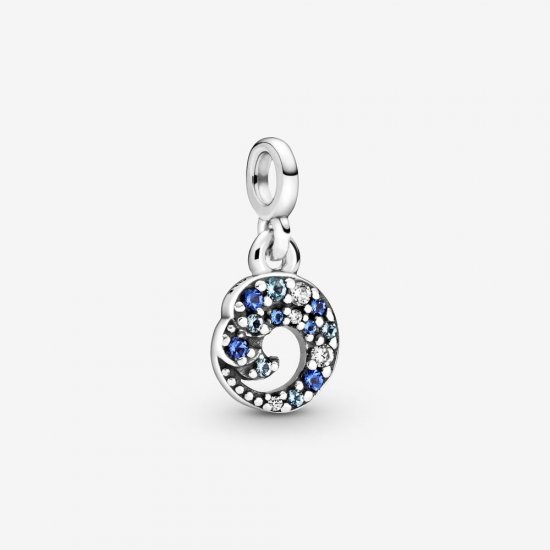 PANDORA Mi encanto colgante Onda Azul del Océano - 799010C01 - Haga click en la imagen para cerrar