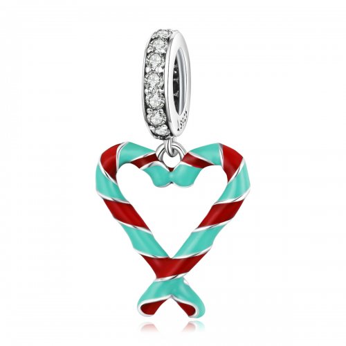 Charm de caña de plata estilo Pandora - SCC2039