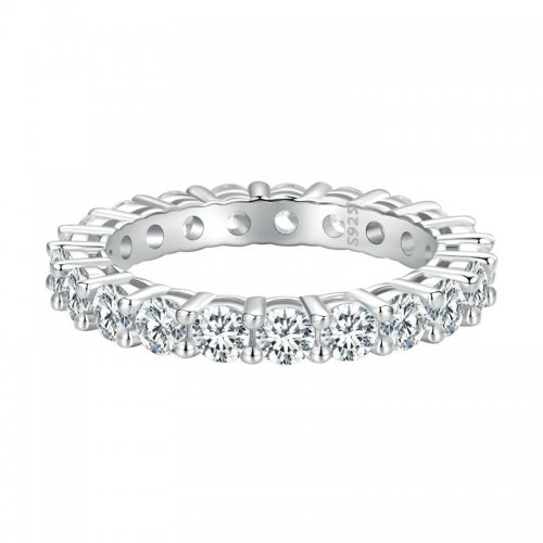 Anillo de Moissanita brillante de estilo Pandora (Un certificado) - MSR020