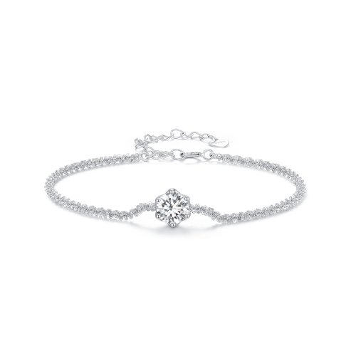 Pulsera con estilo Pandora y diamantes - MSB006