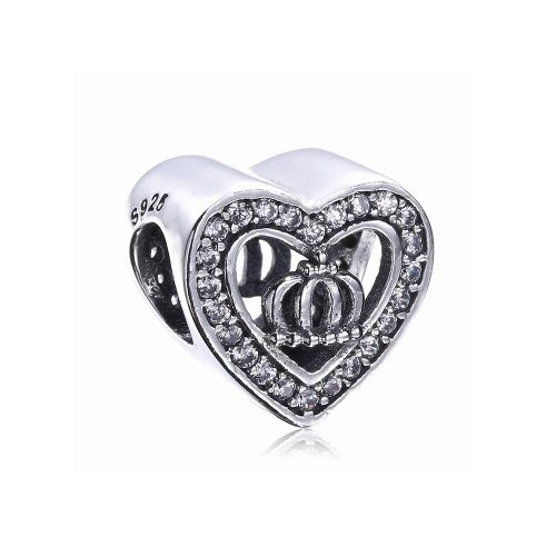 Charm en plata de ley Corona en corazon PANDORA