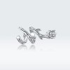 Charm de vides rosas plateadas estilo Pandora - BSC310