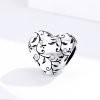 Charm estilo Pandora plateado con diseños retro - SCC1323