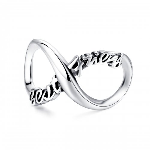 Charm estilo Pandora de plata con abertura en forma de atrapasueños - SCC723