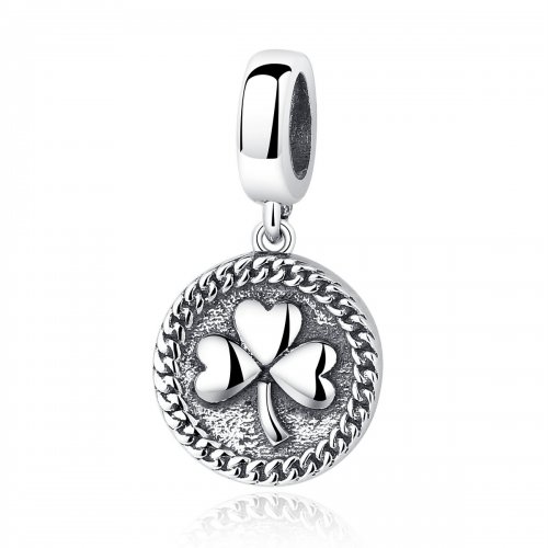 Pendiente de Trébol de Plata con Estilo Pandora - SCC039