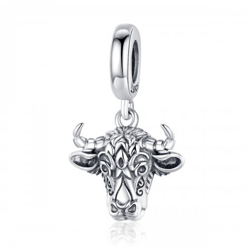 Charm colgante de plata estilo Pandora con diseño de Tauren - SCC1316