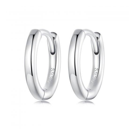 Pendientes sencillos de plata de ley estilo PANDORA - SCE1772-S - Haga click en la imagen para cerrar