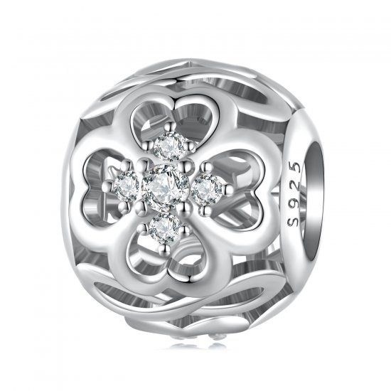 Charm estilo Pandora con corazón infinito - BSC664 - Haga click en la imagen para cerrar