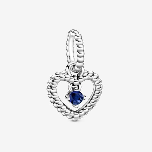 PANDORA Abalorio Colgante Corazón con Cuentas Azul Marino - 798854C12