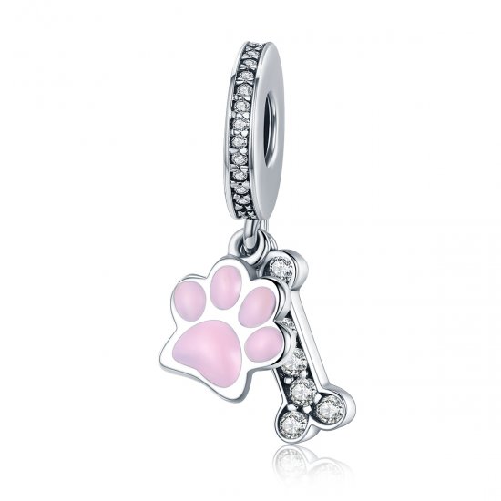 Pulsera estilo Pandora de plata con colgante para amantes de mascotas - SCC452 - Haga click en la imagen para cerrar