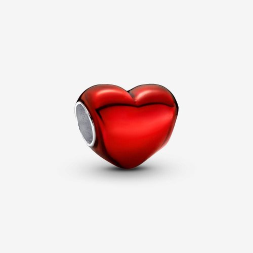 Charm Pandora Corazón Rojo Metálico - 793337C02