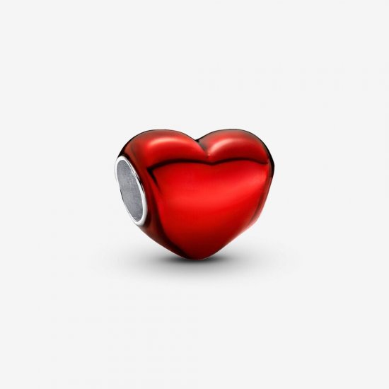 Charm Pandora Corazón Rojo Metálico - 793337C02 - Haga click en la imagen para cerrar