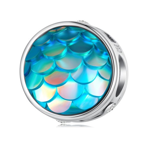 Charm Pandora con estilo de escamas de pez - SCC2412