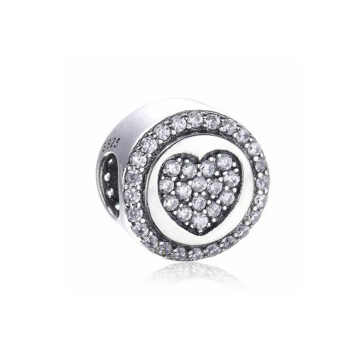Charm en plata de ley Corazón chispeante PANDORA