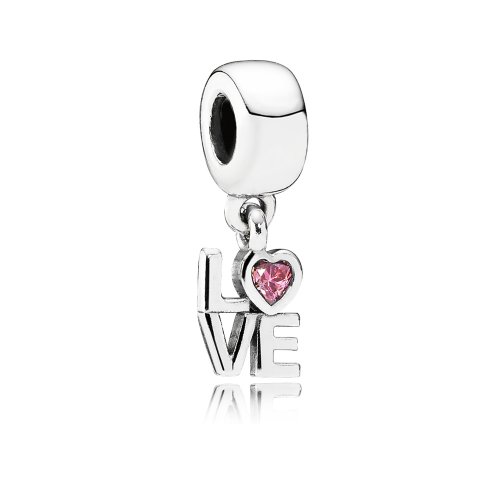 Charm colgante Amor Rosa - PANDORA