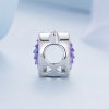 Charm de Estilo Pandora con cabeza de gato y escamas de pez - BSC703